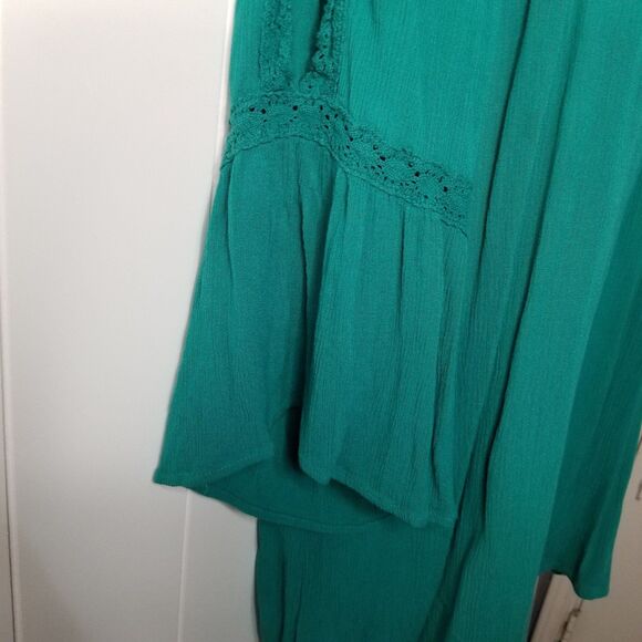 Westport Women's Top Size 1X Boho Crochet Lace Bell Sleeve - Picture 4 of 8